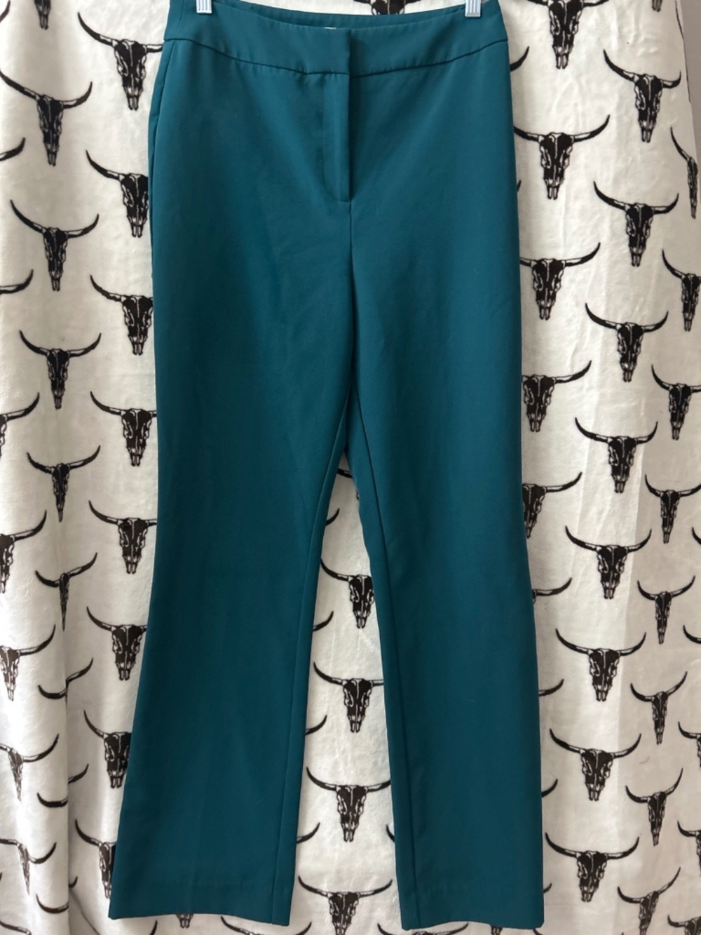 Cooper & Ella Teal Bootcut Stretch Dress Pants Size 8